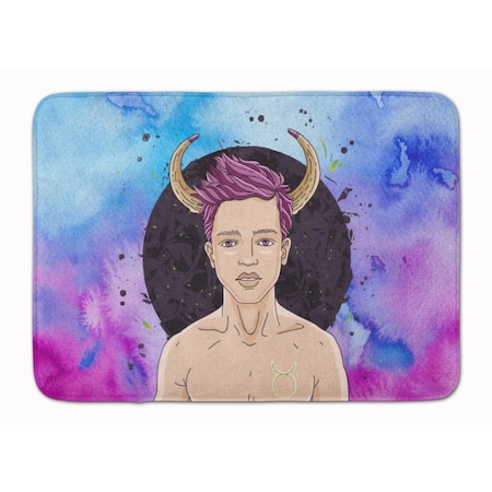 Carolines Treasures Taurus Zodiac Sign Machine Washable Memory Foam Mat BB7318RUG